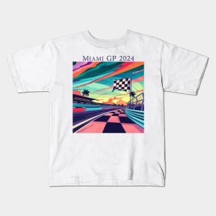 2024 Miami Grand Prix F1 T-Shirt - Merchandise | Unique F1 Tracks Design | Limited Edition | Perfect Gift for Miami F1 Fans Kids T-Shirt